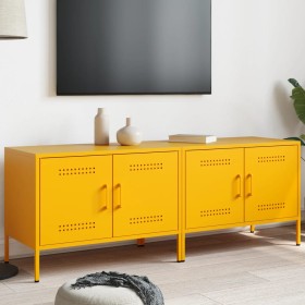 TV furniture 2 pieces yellow mustard steel 68x39x50.5 cm by , TV Furniture - Ref: Foro24-842941, Price: 179,29 €, Discount: %