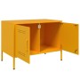 Muebles para TV 2 piezas acero amarillo mostaza 68x39x50,5 cm de , Muebles TV - Ref: Foro24-842941, Precio: 179,29 €, Descuen...