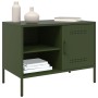 Mueble de TV de acero verde oliva 68x39x50,5 cm de , Muebles TV - Ref: Foro24-843002, Precio: 126,99 €, Descuento: %