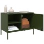 Mueble de TV de acero verde oliva 68x39x50,5 cm de , Muebles TV - Ref: Foro24-843002, Precio: 126,99 €, Descuento: %