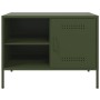 Mueble de TV de acero verde oliva 68x39x50,5 cm de , Muebles TV - Ref: Foro24-843002, Precio: 126,99 €, Descuento: %