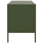 Mueble de TV de acero verde oliva 68x39x50,5 cm de , Muebles TV - Ref: Foro24-843002, Precio: 126,99 €, Descuento: %