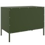 Mueble de TV de acero verde oliva 68x39x50,5 cm de , Muebles TV - Ref: Foro24-843002, Precio: 126,99 €, Descuento: %