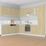 Hanging kitchen cabinet made of oak plywood, 60x31x60 cm by , Kitchen cabinets - Ref: Foro24-849620, Price: 59,41 €, Discount: %