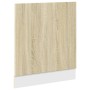 Engineered oak Sonoma wood dishwasher panel 60x3x67 cm by , Kitchen cabinets - Ref: Foro24-849629, Price: 27,21 €, Discount: %