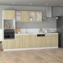 Engineered oak Sonoma wood dishwasher panel 60x3x67 cm by , Kitchen cabinets - Ref: Foro24-849629, Price: 27,21 €, Discount: %