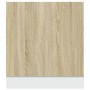 Engineered oak Sonoma wood dishwasher panel 60x3x67 cm by , Kitchen cabinets - Ref: Foro24-849629, Price: 27,21 €, Discount: %