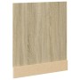 Engineered oak Sonoma wood dishwasher panel 60x3x67 cm by , Kitchen cabinets - Ref: Foro24-849629, Price: 27,21 €, Discount: %