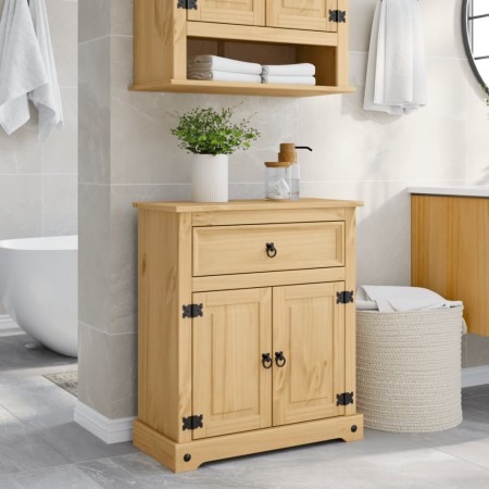 Armario de baño Corona madera maciza de pino 70x33x80 cm de , Muebles de baño - Ref: Foro24-4013404, Precio: 114,42 €, Descue...