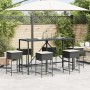 7-piece garden bar set with brown PE rattan cushions by , Garden sets - Ref: Foro24-3261472, Price: 381,85 €, Discount: %