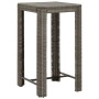 5-piece garden bar set with gray PE rattan cushions by , Garden sets - Ref: Foro24-3261451, Price: 285,41 €, Discount: %