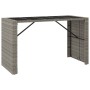 9-piece garden bar set with gray PE rattan cushions by , Garden sets - Ref: Foro24-3261514, Price: 545,47 €, Discount: %