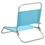 Folding beach chairs 2 units turquoise fabric by vidaXL, Garden chairs - Ref: Foro24-310371, Price: 70,11 €, Discount: %