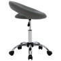 Silla de trabajo con ruedas cuero sintético gris de vidaXL, Sillas de oficina - Ref: Foro24-323668, Precio: 78,17 €, Descuent...