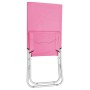 Sillas de playa plegables 2 unidades tela rosa de vidaXL, Sillas de jardín - Ref: Foro24-310381, Precio: 74,05 €, Descuento: %