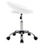 Silla de trabajo con ruedas cuero sintético blanco de vidaXL, Sillas de oficina - Ref: Foro24-323663, Precio: 71,22 €, Descue...