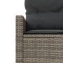 Semicircular garden sofa, 2 pieces, synthetic gray rattan by , Outdoor sofas - Ref: Foro24-3262071, Price: 559,96 €, Discount: %