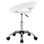 Silla de trabajo con ruedas cuero sintético blanco de vidaXL, Sillas de oficina - Ref: Foro24-323663, Precio: 71,22 €, Descue...