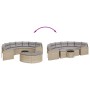 Set de sofá de jardín semicircular 3 pzas ratán sintético beige de , Sofás de exterior - Ref: Foro24-3262067, Precio: 627,13 ...