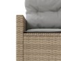 Semicircular 3-piece synthetic rattan garden sofa set in beige color. by , Outdoor sofas - Ref: Foro24-3262067, Price: 627,13...