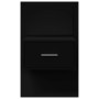 Wall-mounted bedside tables with LED lights, 2 units, black by , Nightstands - Ref: Foro24-848160, Price: 121,36 €, Discount: %