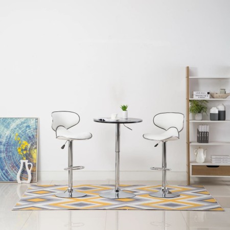 Kitchen stools 2 units white synthetic leather by vidaXL, Kitchen stools - Ref: Foro24-323643, Price: 129,89 €, Discount: %