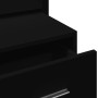 Wall-mounted bedside tables with LED lights, 2 units, black by , Nightstands - Ref: Foro24-848160, Price: 121,36 €, Discount: %