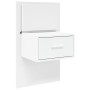 Mesita de noche de pared con luces LED blanco de , Mesitas de noche - Ref: Foro24-848157, Precio: 70,59 €, Descuento: %