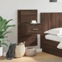 Wall-mounted bedside table with LED lights in brown oak by , Nightstands - Ref: Foro24-848169, Price: 70,91 €, Discount: %