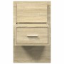 Wall-mounted bedside tables with LED lights, 2 units Sonoma oak. by , Nightstands - Ref: Foro24-848162, Price: 121,70 €, Disc...