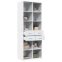 Tall white engineered wood sideboard 70x42.5x185 cm by , Sideboards - Ref: Foro24-3281462, Price: 191,31 €, Discount: %