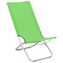 Folding beach chairs 2 units green fabric by vidaXL, Garden chairs - Ref: Foro24-310379, Price: 74,05 €, Discount: %