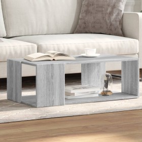 Graue Sonoma-Ingenieurholz-Couchtisch 89,5x48x30 cm von , Couchtisch - Ref: Foro24-848155, Preis: 54,99 €, Rabatt: %