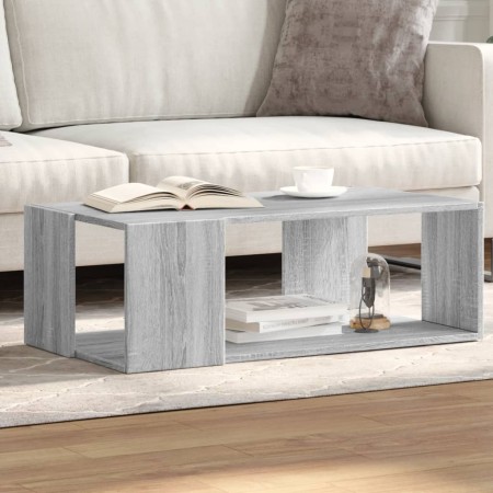 Engineered wood Sonoma gray coffee table 89.5x48x30 cm by , Coffee table - Ref: Foro24-848155, Price: 54,99 €, Discount: %