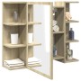 Plywood oak-colored mirror bathroom cabinet 80x20.5x64 cm by , bathroom vanities - Ref: Foro24-849603, Price: 86,90 €, Discou...