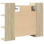 Armario de espejo baño contrachapada color roble 80x20,5x64 cm de , Tocadores de baño - Ref: Foro24-849603, Precio: 86,90 €, ...