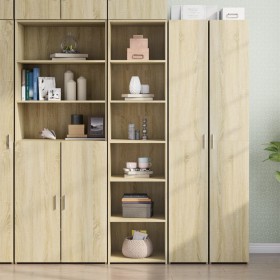 Engineered wood high sideboard in Sonoma oak 45x41x185 cm by , Sideboards - Ref: Foro24-3281675, Price: 116,99 €, Discount: %