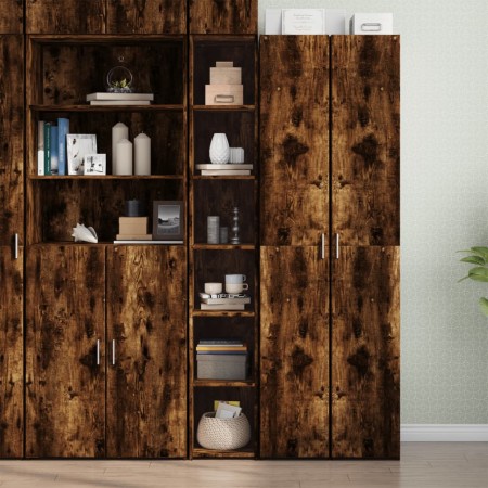 Hoher Schrank aus geräucherter Eichen-Ingenieurholz 30x41x185 cm. von , Sideboards - Ref: Foro24-846415, Preis: 86,59 €, Raba...