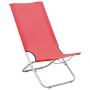 Folding beach chairs 2 units red fabric by vidaXL, Garden chairs - Ref: Foro24-310376, Price: 69,60 €, Discount: %