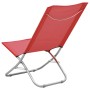 Folding beach chairs 2 units red fabric by vidaXL, Garden chairs - Ref: Foro24-310376, Price: 69,60 €, Discount: %