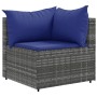 7-piece garden furniture set with gray synthetic rattan cushions by , Garden sets - Ref: Foro24-3308191, Price: 441,15 €, Dis...