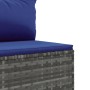 7-piece garden furniture set with gray synthetic rattan cushions by , Garden sets - Ref: Foro24-3308191, Price: 441,15 €, Dis...