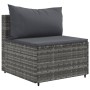 6-piece garden furniture set with gray synthetic rattan cushions by , Garden sets - Ref: Foro24-3308170, Price: 386,99 €, Dis...