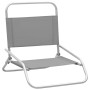 Folding beach chairs 2 units gray fabric by vidaXL, Garden chairs - Ref: Foro24-310368, Price: 70,99 €, Discount: %