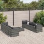 9-teiliges Gartenmöbel-Set und Kissen aus grauem Kunst-Rattan von , Gartensets - Ref: Foro24-3308042, Preis: 532,53 €, Rabatt: %