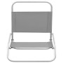 Folding beach chairs 2 units gray fabric by vidaXL, Garden chairs - Ref: Foro24-310368, Price: 70,99 €, Discount: %