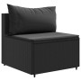 Garden set with 4-piece black synthetic rattan cushions by , Garden sets - Ref: Foro24-3308075, Price: 313,77 €, Discount: %