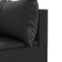 Garden set with 4-piece black synthetic rattan cushions by , Garden sets - Ref: Foro24-3308075, Price: 313,77 €, Discount: %