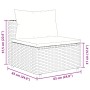 Garden furniture set, 6 pieces, with black synthetic rattan cushions. by , Garden sets - Ref: Foro24-3308208, Price: 440,79 €...