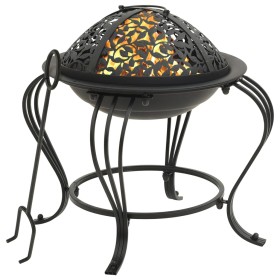 Brazier with steel poker 49 cm by vidaXL, Chimneys - Ref: Foro24-311886, Price: 66,99 €, Discount: %